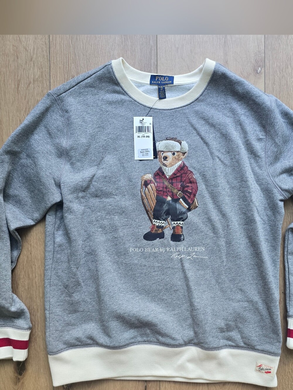 Polo Ralph Lauren Boys Polo Bear Fleece Sweatshirt XL 18 20